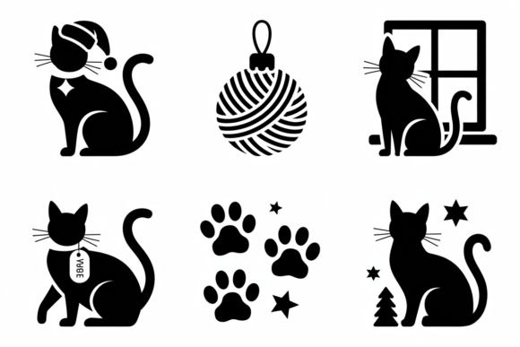 Black Cat Silhouettes with Christmas Review
