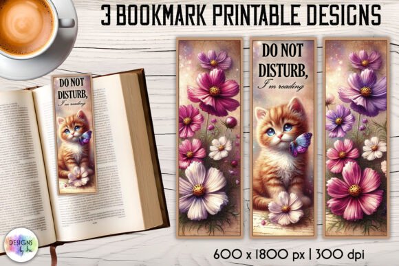 Floral Bookmark with Cute Kitten Embroidery Review