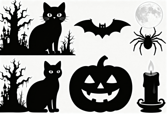 Halloween Black Cat Pumpkin Spider Bat Review