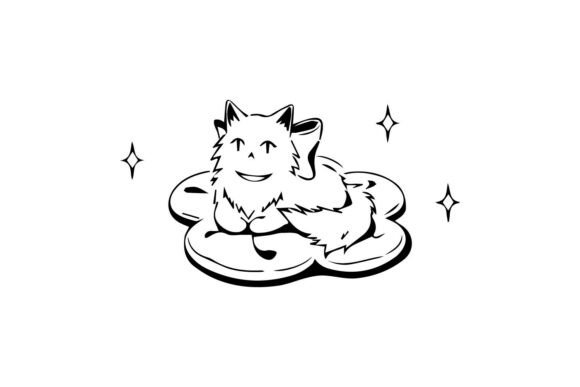 Hand Drawn Cute Cat Illustration Art Review