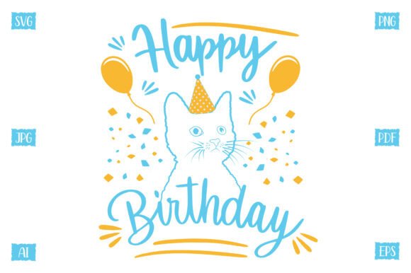 Happy Birthday for Cat Embroidery Review
