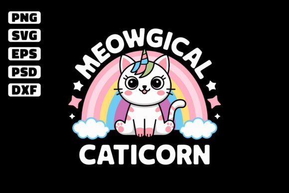 Meowgical Caticorn T Shirt Cat Unicorn Review