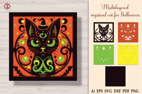 Multilayered Mystical Cat for Halloween Embroidery Review