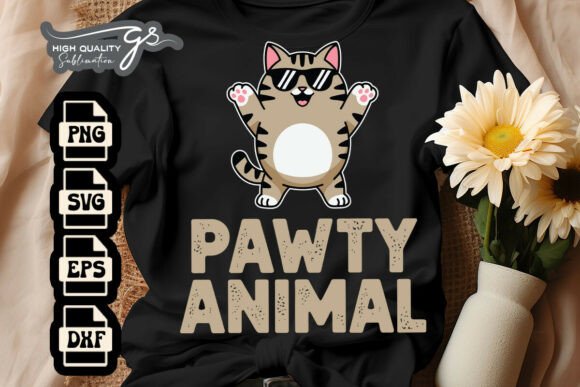 Pawty Animal Funny Party Cat Puns by Pun Review