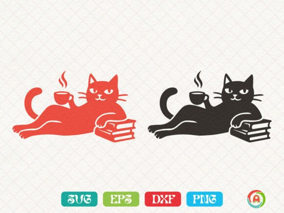 Relaxing Cat with Coffee Cup: A Designer's Embroidery Review
