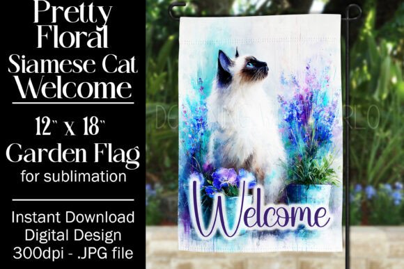 Siamese Cat Garden Flag Sublimation, F4 Review