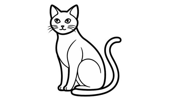 Sitting Cat Black and White Vector: A Designer's Real-World Review