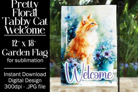 Tabby Cat Garden Flag Sublimation, F3 Review