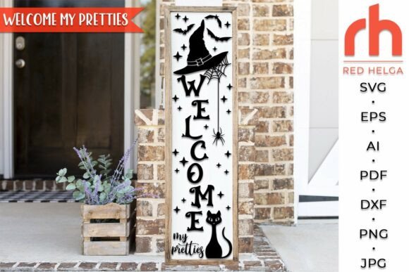 Welcome My Pretties SVG, Halloween Porch Review